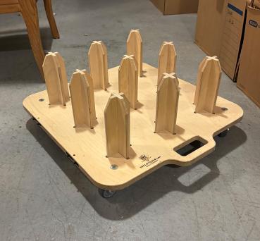 Rolenlagersystem (Holz) aus unserer Ausstellung - Neuwertig!